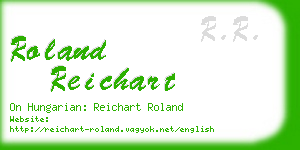 roland reichart business card